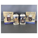 Budweiser Endangered Species Cougar & Wolf Steins