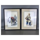 East Asian Everyday Genre Framed Lithographs