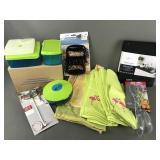 Plastic Storage, Flamingo Towels & Kitchen Tools