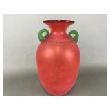 Signed Vtg Murano Franco Moretti Scavo Vase