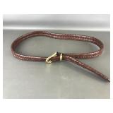 vintage menï¿½s Coach woven brown leather belt