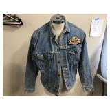 Vtg Y2k Levis Trucker Jacket Harley Davidson Denim