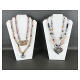 Stunning Glass Beaded Statement Necklaces