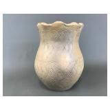 Amanda swimmer Cherokee native ceramic vase