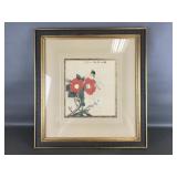 Vintage-style Oriental Birds And Flowers Painting