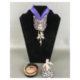 Kirks Folly Heart & Butterfly Orns W Face Powder