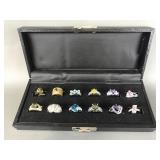Costume Jewelry Statement Rings In Box
