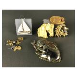 Vintage Jj Jonette & Gold Tone Brooch Pins