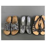 Bare Traps, Betula, & Clarks Ladies Shoes Sz 8m