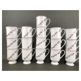 Partylite Red-trimmed Coffee Mugs