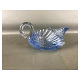 Boyds Art Glass Swan Candy Dish