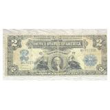 1899 $2 Two Dollar Silver Certificate Large