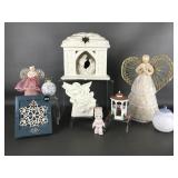 Porcelain Jesus Manger, Lenox Snowflake & More