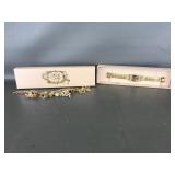 Kirks Folly Gold Tone Watch & Charm Bracelet