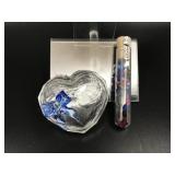 Swarovski Sweet Heart Trinket Box W Crystals