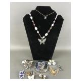 Nolan Miller Clip On Butterfly Earrings & More!
