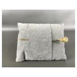 14k Gold & Diamond Nugget Pin