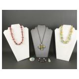 Vtg Artisan Glass Necklaces, Pendant & More!