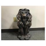 Guardian Sitting Lion Garden Statue