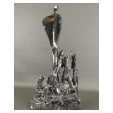 Boris Kramer stainless steel sculpture signed