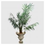 artificial areca palm tree, neoclassical planter