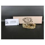 Kirks Folly Aurora Borealis Gold Tone Watch