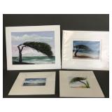 Mini Aruba Art Prints, Watercolor & Acrylic