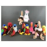 Vtg Ty Beanie Baby Birds Including Rocket & Kuku