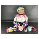 Vtg 2 Faced Suzy Stretch Plush Doll