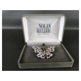 Nolan Miller Glamour Butterfly Brooch