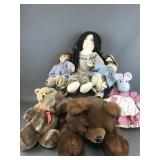 Handmade Cottage Core Dolls, Vtg Teddy Bears &
