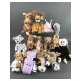 Vtg Ty Beanie Babies Including Swirly & Pouch