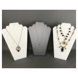 Vtg White Co, Damascene & More Vtg Necklaces