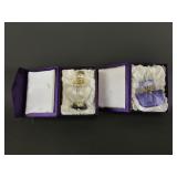 Vintage Etched Crystal Prism Perfume Bottle & More