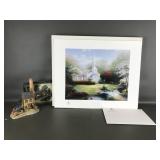 Thomas Kinkade Print, David Winter Cottage