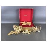 Monet, Mfa & More Gold Tone Brooch Pins