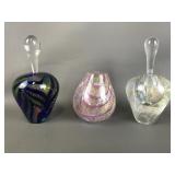 Vintage Signed Ges Perfume Bottles *missing Lid