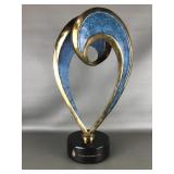 Modern Brass sculpture partylite award