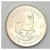 2018 1oz Fine Silver Krugerrand
