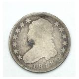 1818 Capped Bust Quarter 25c 90% Silver Coin