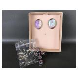 Kirks Folly Cross Necklace & Angel Earrings