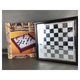 Vintage Greektown Casino Glass Chest Set & Case