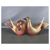 Vintage Murano Art Glass Formio San Marco Doves