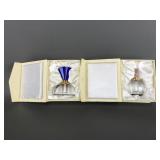 Vintage Colorful Crystal Prism Perfume Bottles