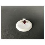 10k Gemstone Tested Antique-style Gold Ring