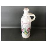 Vtg 1970s Earthenware Liqueur Bottle Luneville Kg