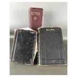 Antique Leather-bound Holy Bible & More
