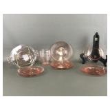 Pink Depression Glassware, Plates & More
