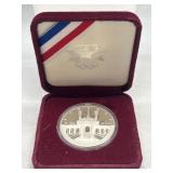 1984 LA Olympics Fine Silver Dollar