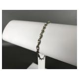 Vintage Sterling Silver Italian Twisted Bracelet
